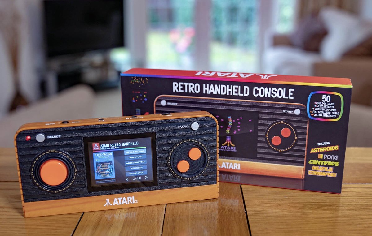 Competition time! We’re giving away an Atari Retro Handheld Console! All you have to do is follow us (<a href="/FunStockGames/">Funstock</a>) and RT this tweet! The winner will be selected in one week! 🥳