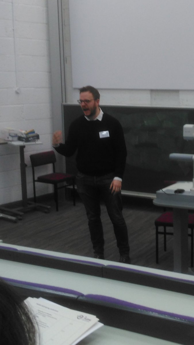 DrAndrewBaldwin's tweet photo. @dsdarbyshire or Russell Crowe leading the workshop #TASME19 ! #WhatWeDoInLife https://t.co/viBJ8WePnl