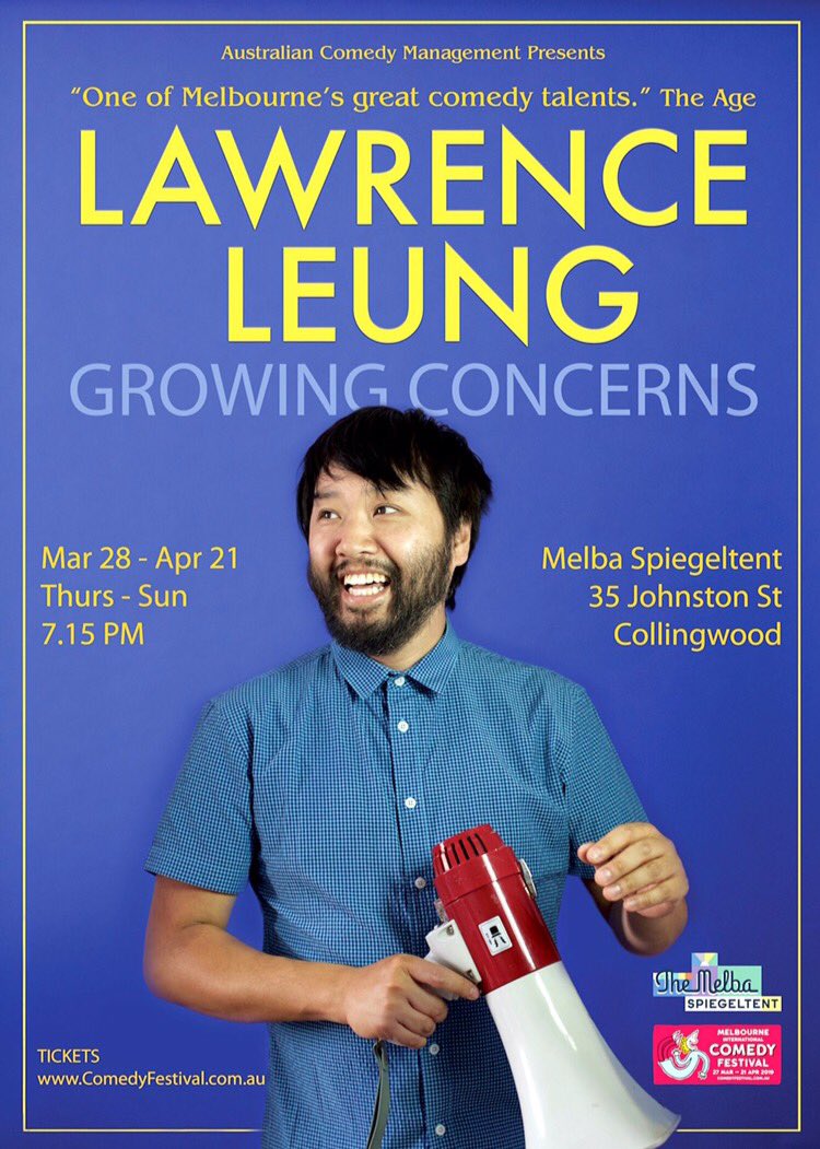 Lawrence_Leung's tweet photo. It been a brilliantly fun Comedy Festival so far! Only six shows left! Don't miss out. Tickets: https://t.co/haxMZTBuWM #MICF19 #MICF https://t.co/r1LJI5hZ4Z