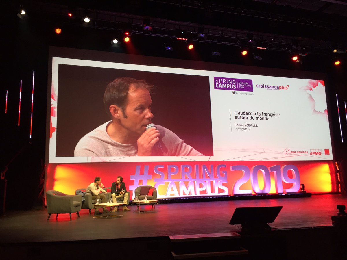 #SpringCampus2019 <a href="/Sodebo_Voile/">Sodebo Voile</a> Thomas Coville est un champion hors normes, un chef d entreprise de talent mais aussi un homme avec de très belles valeurs et de l humour. Apprendre de lui avec émotion et réflexion est une grande chance. Merci Thomas et bon vent.