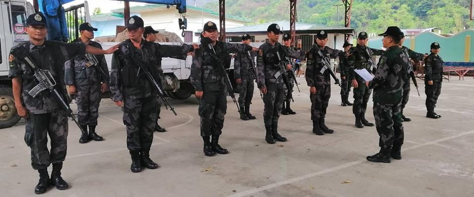 PNPAbraLacub's tweet photo. 04/12/2019
Personnel of Lacub MPS led by PLT ALDRIN M ATLUNA, Acting Chief of Police conducted  rank inspection to all personnel in their Field Service Uniform (FSU) attire as prescribed uniform for this month.

#rankinspection
#PNPPATROLPLAN2030 https://t.co/DHxI6K0p8c