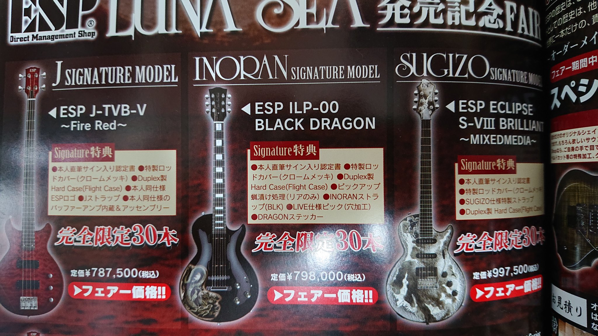パニはげ ESP INORAN ILP-00 DRAGON ESP ILP-00 DRAGON Marrone 2001 (LUNA SEA INORAN Signature
