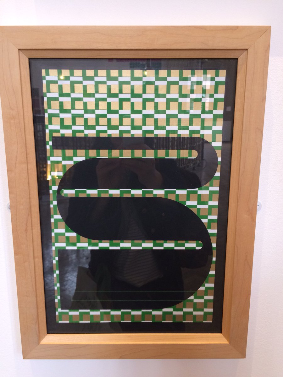 KarolineRerrie's tweet photo. Visited the #rotundagallery @unibirmingham to see ‘Moonstrips Empire News’ an #exhibition of #screenprints by #eduardopaolozzi. The complex layers of bold colours & patterns are amazing particularly the opaque metallic gold & silver detailing. https://t.co/WNKWIusOEj