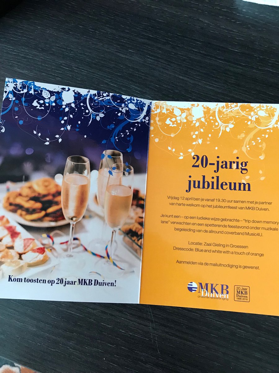 Gisteravond als trotse sponsor aanwezig bij jubileumviering ⁦<a href="/mkb_duiven/">MKB Duiven</a>⁩ ondernemersvereniging met inmiddels meer dan 400 leden! Chapeau! #samenwerken #verbinden