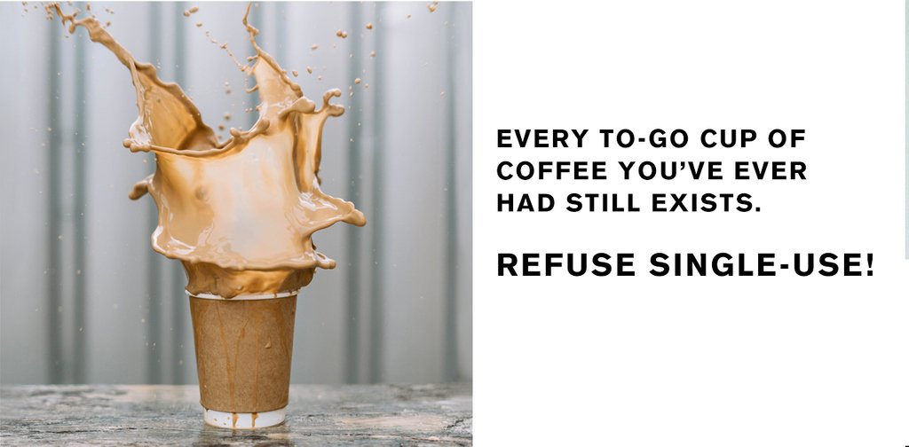 proofexists's tweet image. Cream? Sugar? How about a few carcinogens? Single-use coffee cups aren't just bad for the environment; they're bad for your health! Convenience has a price.  #zerowaste