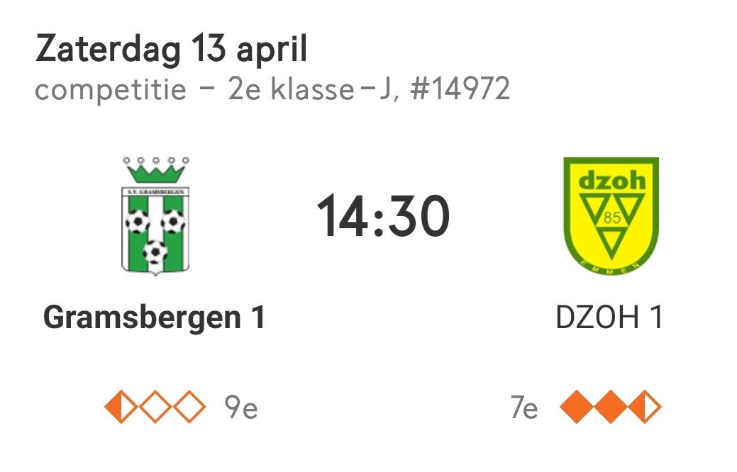 MATCHDAY | Winst vandaag tegen DZOH betekend meer lucht en vertrouwen voor de komende weken. 

Op de thuisbasis wordt er om 14.30 uur afgetrapt. Supporters zijn uiteraard meer dan welkom! 

Spelers &amp; technische staf heel veel succes! ⚽️💚