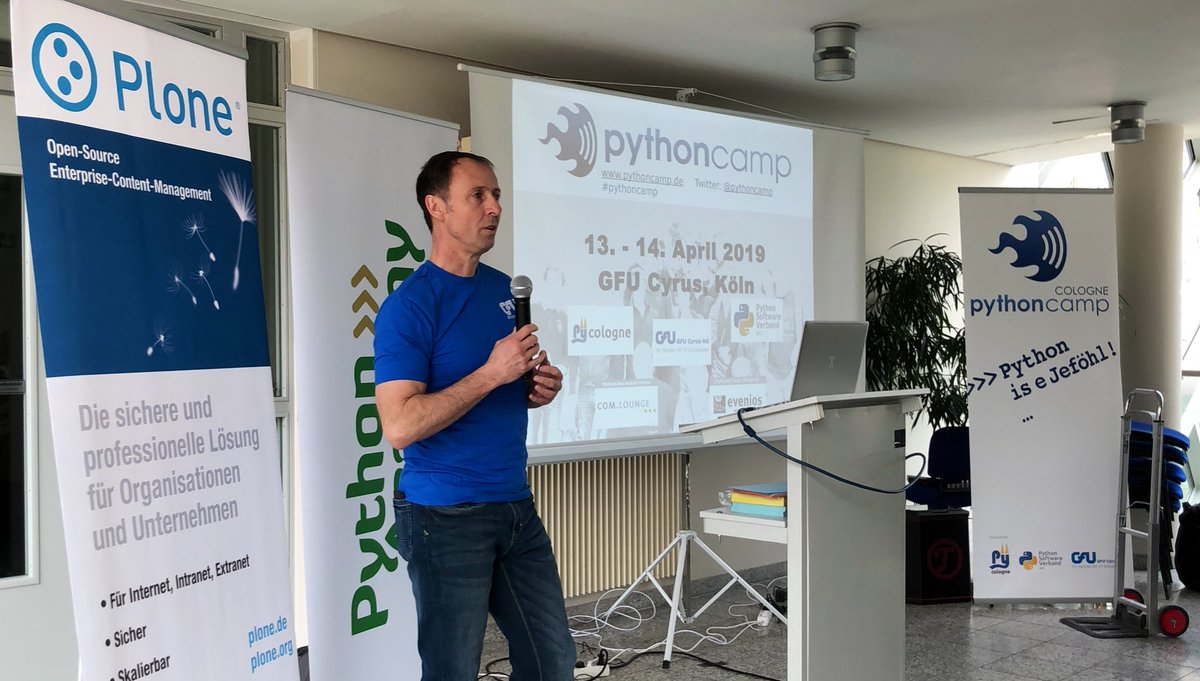 TFConsult's tweet image. Welcome from #CEO @schulungen at #PythonCamp @pythoncamp #Python #opensource #barcamp #Köln #cologne
