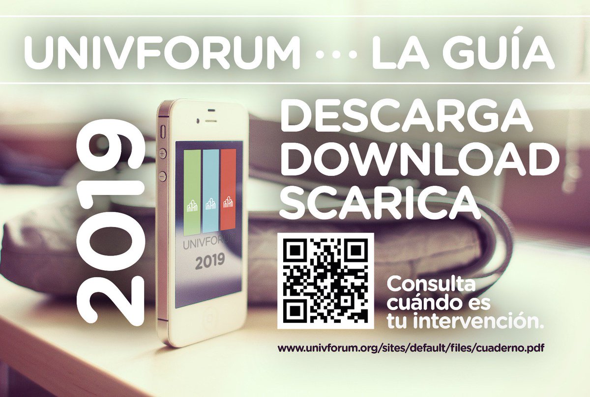 Descarga la guía para el #Univforum
Workshops, debates, UnivTube y todas las actividades.
univforum.org/sites/default/…