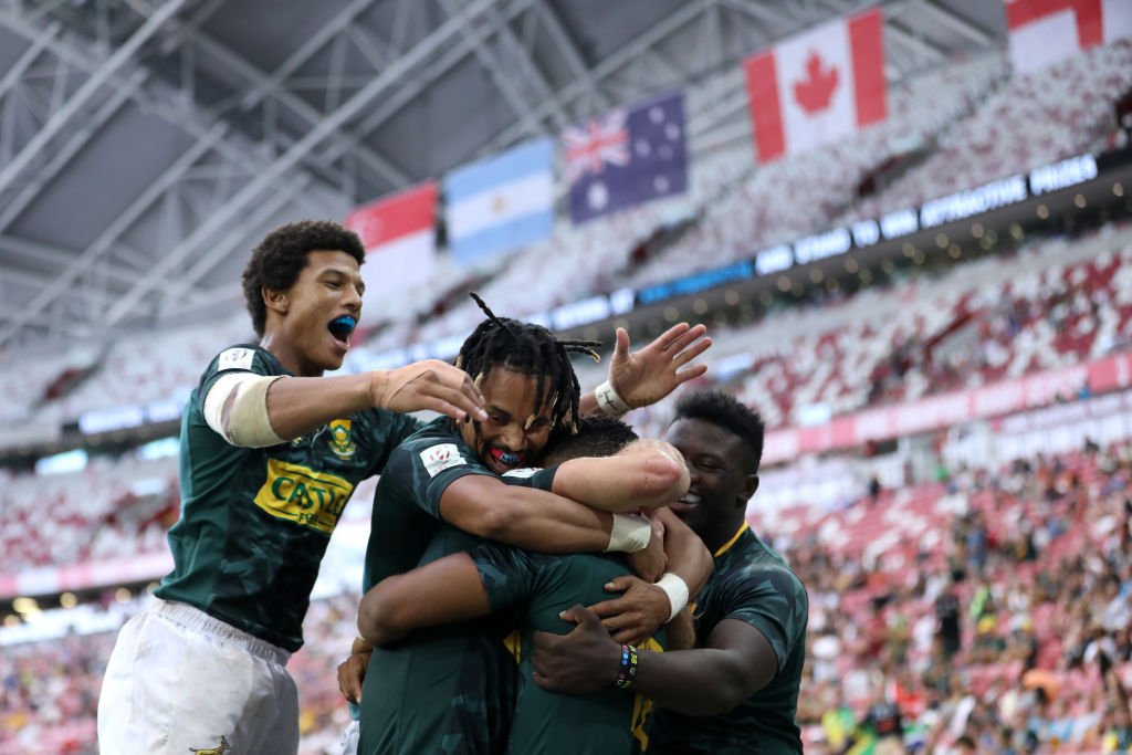 The <a href="/Blitzboks/">Springbok Sevens</a> have won their opening two matches at the #Singapore7s:

South Africa 36-10 Scotland
South Africa 36-0 Canada

Their final group match against Fiji kicks off at 13:28 (CAT) 🏉