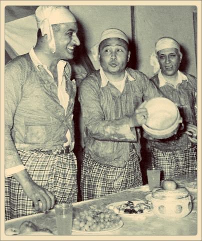Myanmar’s traditional water festival marking the new year starts today; in 1955 Egypt’s President Nasser and India’s PM Nehru joined in the fun, with Burma’s PM U Nu
