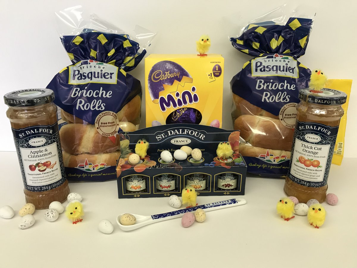 StDalfourUK's tweet photo. This is your chance to try our NEW Apple &amp; Cinnamon preserve. Imagine breakfast with St Dalfour on warmed @pasquier_uk Brioche Rolls, followed by some delicious easter eggs. We have 3 prizes to give away just follow both brands, tag a friend &amp; RT. Closes 30/4 https://t.co/dEp3M0Qazu