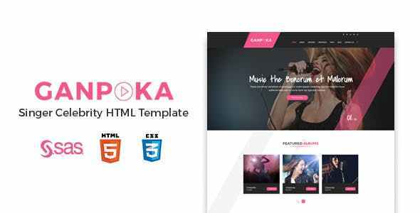 NulledsNet's tweet image. [Nulled] Ganpoka – Singer Celebrity HTML Template Download nulleds.net/site-templates…