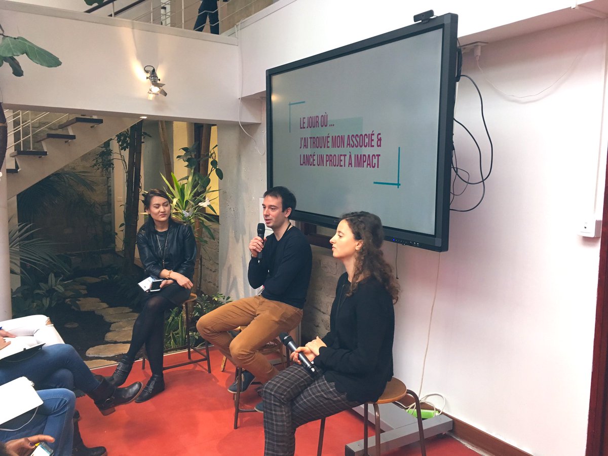🚺#LeJourOù... Claire Chouraqui et Alexandre Durand nous expliquent comment ils ont trouvé leurs associés👫 pour lancer un projet à impact, @TeamDreamAct et <a href="/GraapzFr/">Graapz</a>.