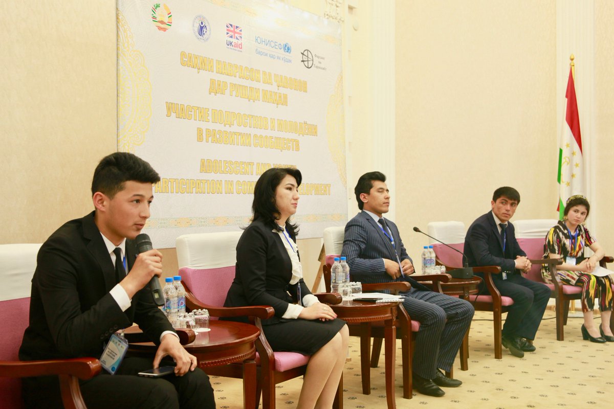 unicef_tjk's tweet photo. #ParticipationInAction Youth from four districts of Sughd region leading discussions and Q/A with local government representative on issues concerning their lives and communities around them. https://t.co/2myS8wEH6A