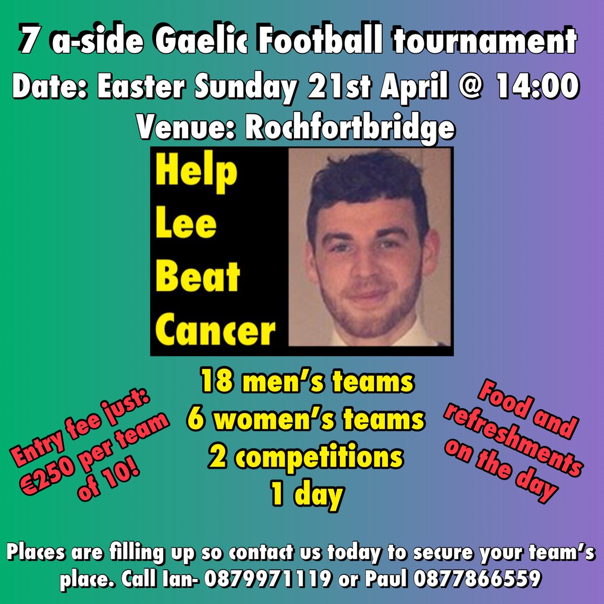 StMarysRFBridge's tweet photo. We have revamped the competition!
If your team is interested in taking part sign them up today!
#HelpLeeBeatCancer https://t.co/R3XN5xSHiC