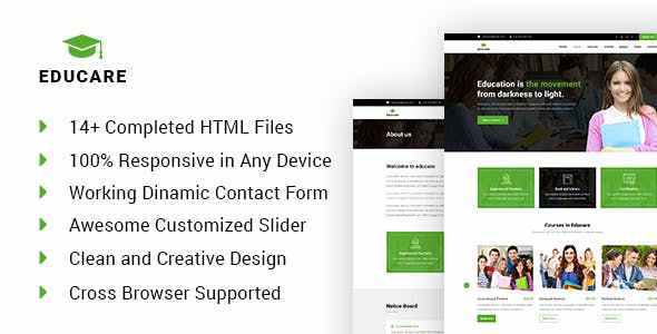 NulledsNet's tweet image. [Nulled] EduCare – Learning &amp;amp; Academy HTML Template Download nulleds.net/site-templates…