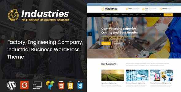NulledsNet's tweet image. [Nulled] Industries – Factory, Engineering Company, Industrial Business WordPress Theme Download nulleds.net/wordpress/null…