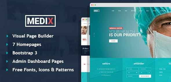 NulledsNet's tweet image. [Nulled] Medix – Medical Clinic HTML Template with Builder and Dashboard Pages Download nulleds.net/site-templates…
