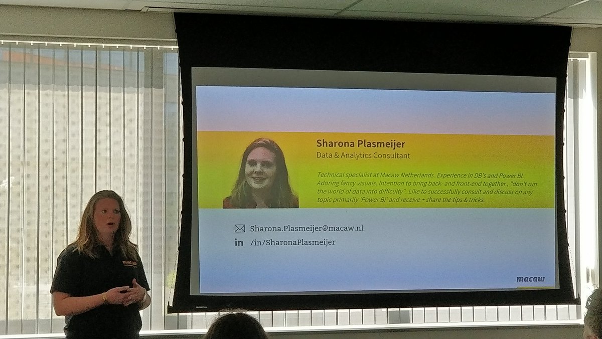 powerbidays's tweet photo. Next up at #PowerBIDays: @MarcLelijveld and @DataSharona from @MacawNL talking about #PowerBI for the enterprise, using parameters and giving a couple of small hands-on workshops!
#awesome https://t.co/TzfAz0r06J