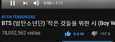 sthefyyy_'s tweet photo. LLEGAMOS A LOS 78M MALDITA SEA NOJODAAAAAAAAAAA
ASI ES ARMY #BoyWithLuv80M #BoyWithLuvViews #BoyWithLuvView @BTS_twt https://t.co/pCS9BRXUqJ