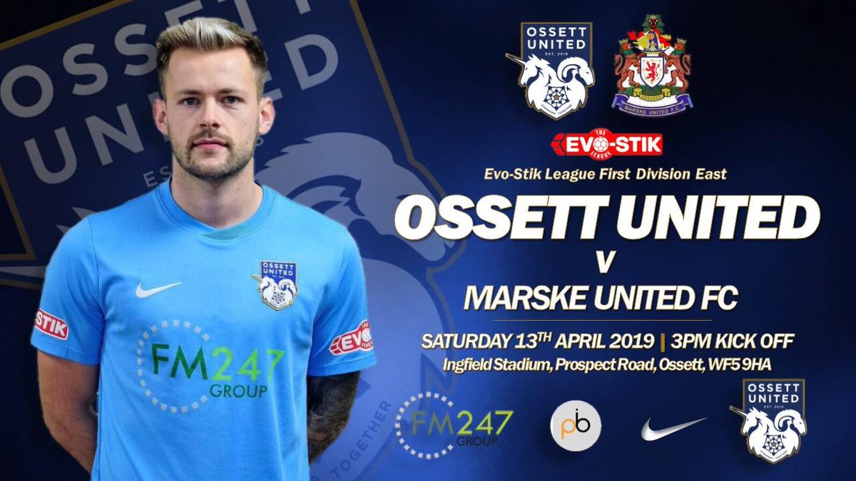 OssettUnited's tweet photo. Matchday at Ingfield. @gregorycorey and his teammates will be out in force ready to go at 3pm. Come and see the boys in action. Gates open at 12:30 #OUFC https://t.co/LhLJx3dxCJ