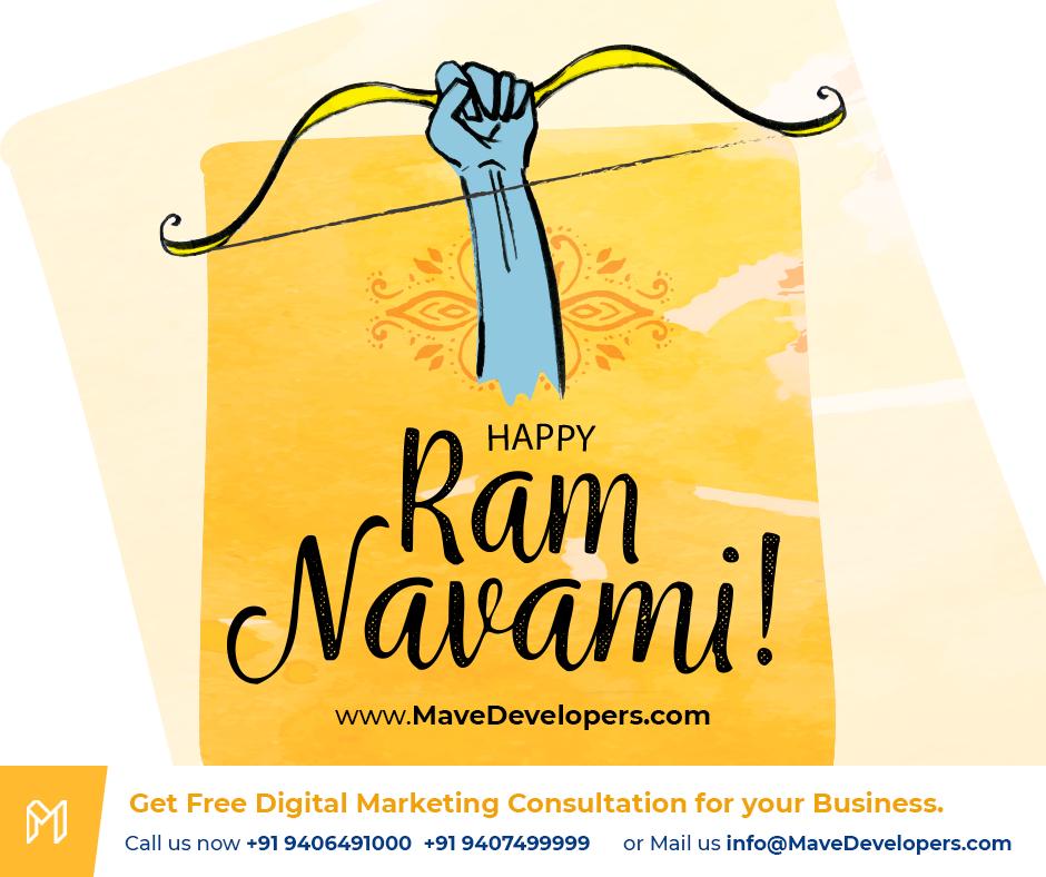 mavedevelopers's tweet image. May Lord Rama bless you with happiness, peace and success on the auspicious occasion of Ramnavami. Happy Ram Navami 2019!
Get free digital marketing consultation for your business. Mail us info@mavedevelopers.com
#DigitalMarketing #MaveDevelopers #RamNavami2019