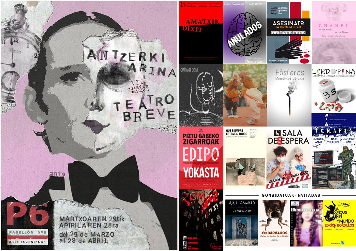 ¿Vienes a #BIlbao a pasar la Semana Santa?
¿Te quedas en Bilbao, estos días de vacaciones....?

Pues vente al #TeatroBreve 

Piezas de 15-20min en espacios no convencionales para público reducido.
18,19,20,21 abril (pases desde 19:00h)

+ info: ww.pabellon6.org