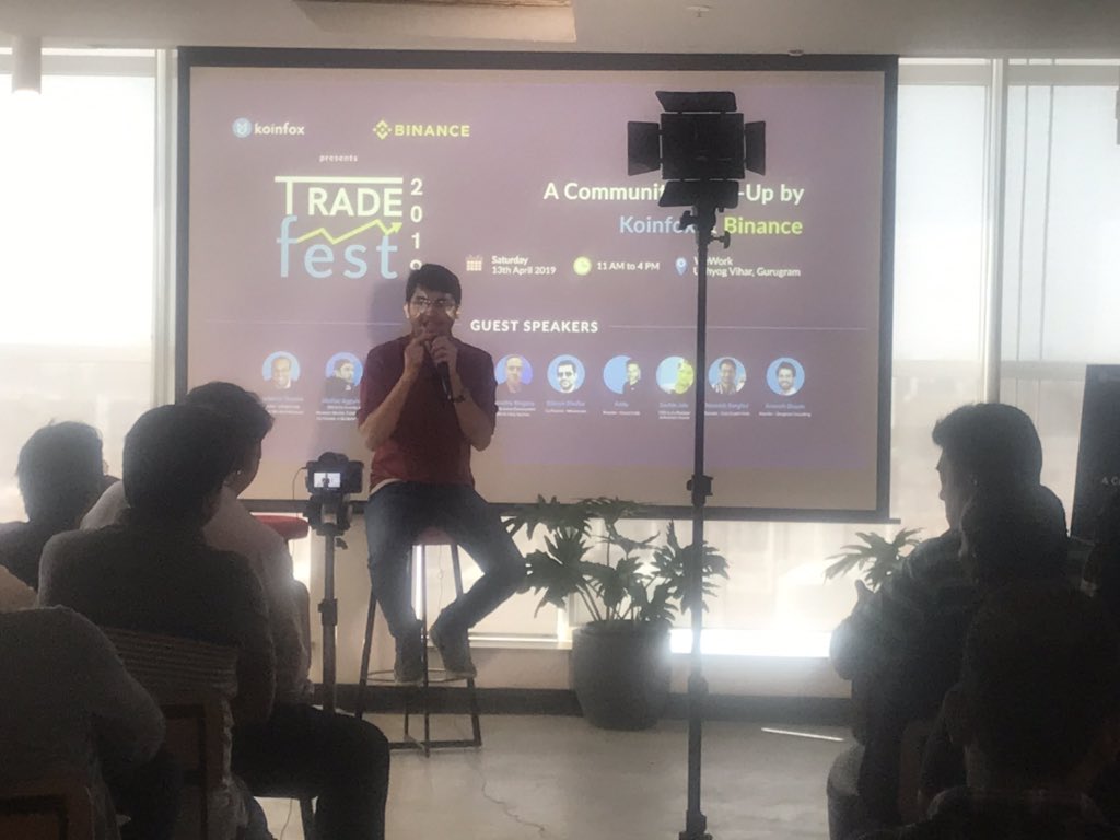 koinfox's tweet photo. #TradeFest Media today is influencing #crypto industry and diverting the people away from its actual potential. Media buys rumours &amp; Sell rumours by Naimish Singhvi #coincrunch #cryptotrading #koinfox @AnkittGaur @decodetyranny @opinderpreet https://t.co/w14ijqZL6c