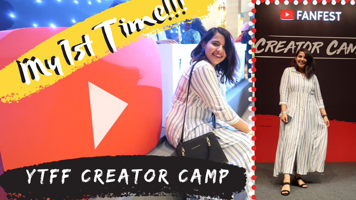 herhappyface's tweet photo. My first time experience at the @YouTubeFanFest creator camp is going to be live on my @YouTube channel at 5pm today! #ytff #youtubeindia @YouTubeIndia @YTCreators https://t.co/tyYI0eEoG2