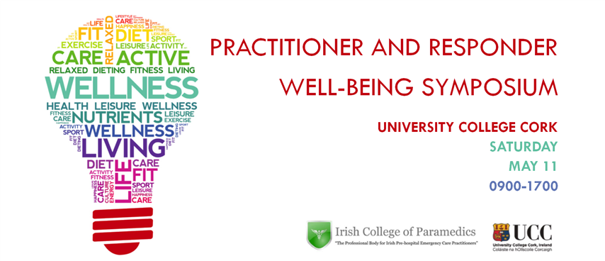 Tickets are now on sale for our practitioner and responder well-being symposium in UCC on Sat May 11. Tickets are only 20EUR (10EUR discount for ICoP members) - full info here: irishparamedic.com/wellbeing2019/

Limited tickets available, get yours now!