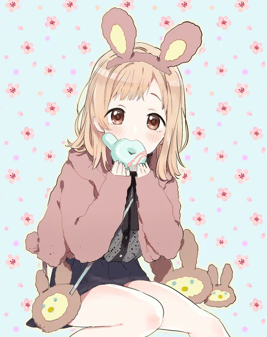 イースターを楽しむ真乃ちゃん

#シャニマス #イルミネーションスターズ
#櫻木真乃 #イースター
遅れちゃったけど祝!? #シャイニーの日 #412の日 