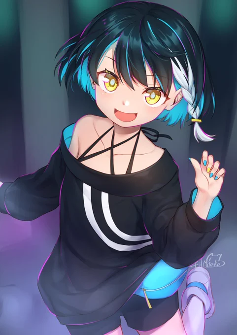 青い子 