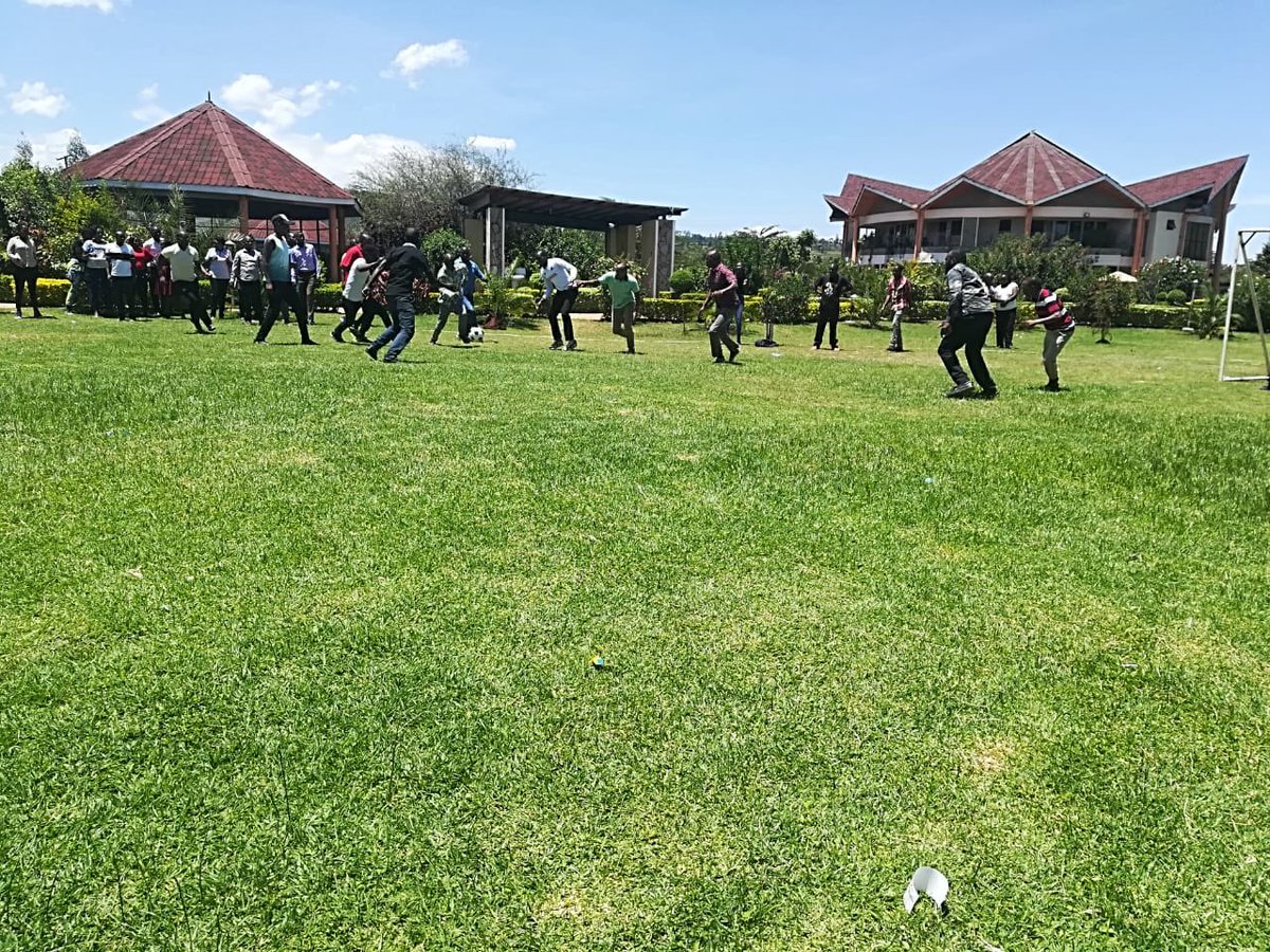 AssemblyNarok's tweet photo. County Assembly Staff engaged in team building exercises geared towards increasing productivity,improve communication,keep them motivated and develop problem solving skills.They were later addressed by the County Assembly Service Board Members on Pertinent issues. https://t.co/Ykb6on6914