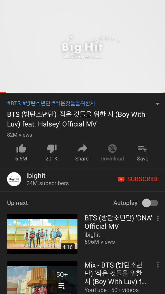 goldenjourneytw's tweet photo. 82M!!! 💜💪🏻💪🏻💪🏻🐰💜💜💜💜 @BTS_twt #BoyWithLuv #BTS #BTSCOMBACK2019 https://t.co/rf3gCWl3fh