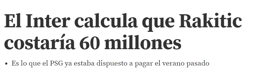 fcin1908it's tweet photo. Il #Barcellona conferma che l'#Inter è interessata a #Rakitic. I nerazzurri sono convinti che il croato costi 60 milioni di euro, la cifra che il Psg aveva stanziato la scorsa estate. Si sta cercando di limarla - #MundoDeportivo https://t.co/sJjQUMuBSm