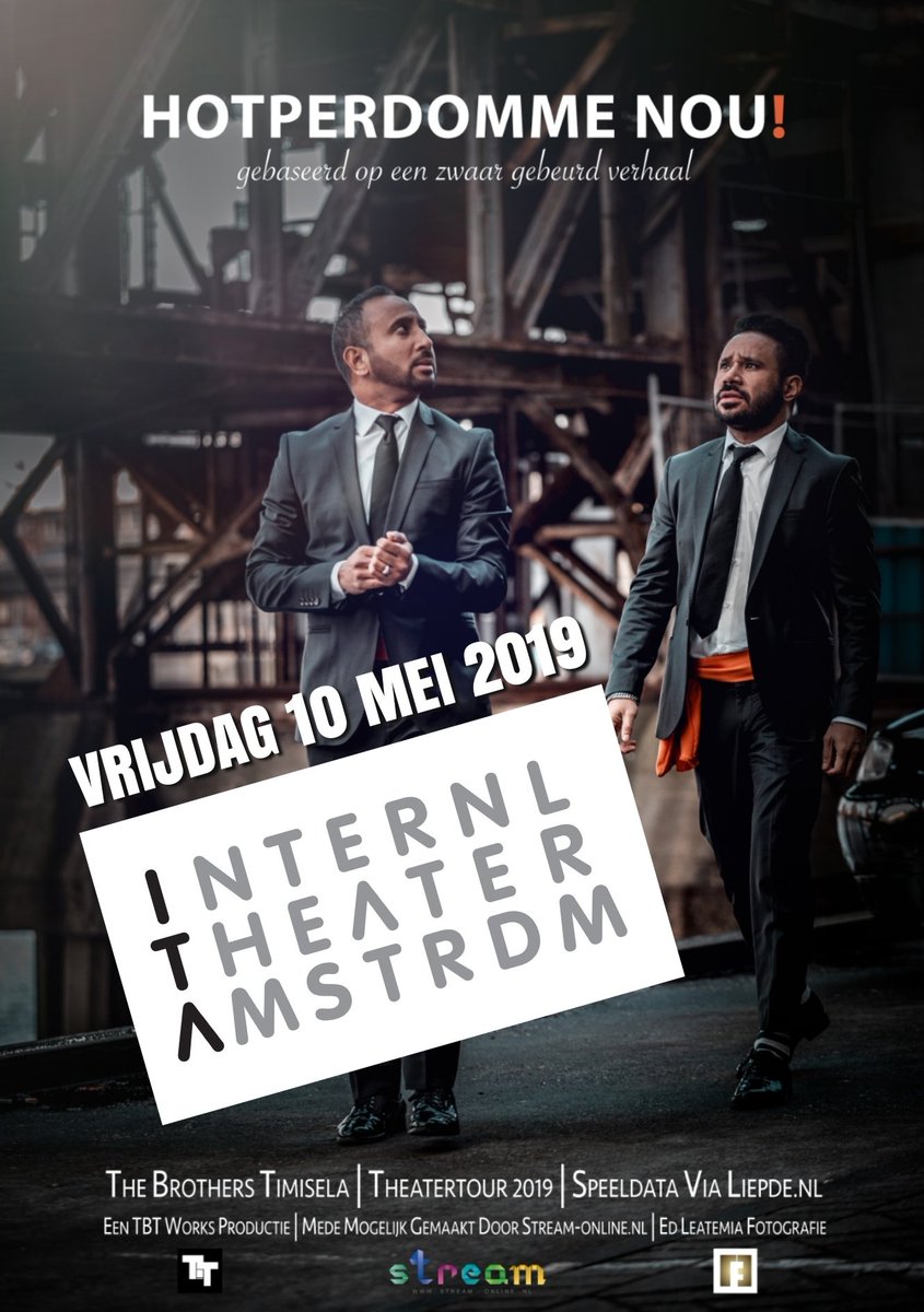 Het einde van het vierde seizoen theatermaken is in zicht. Had nooit gedacht dat ik voor zoveel mensen mocht spreken. En kan ik mijzelf theatermaker noemen? Ik vind van niet. Ik vertel een verhaal. Tot vrijdag 10/5/2019 @ITAamsterdam voor Hotperdomme Nou!

ita.nl/nl/voorstellin…