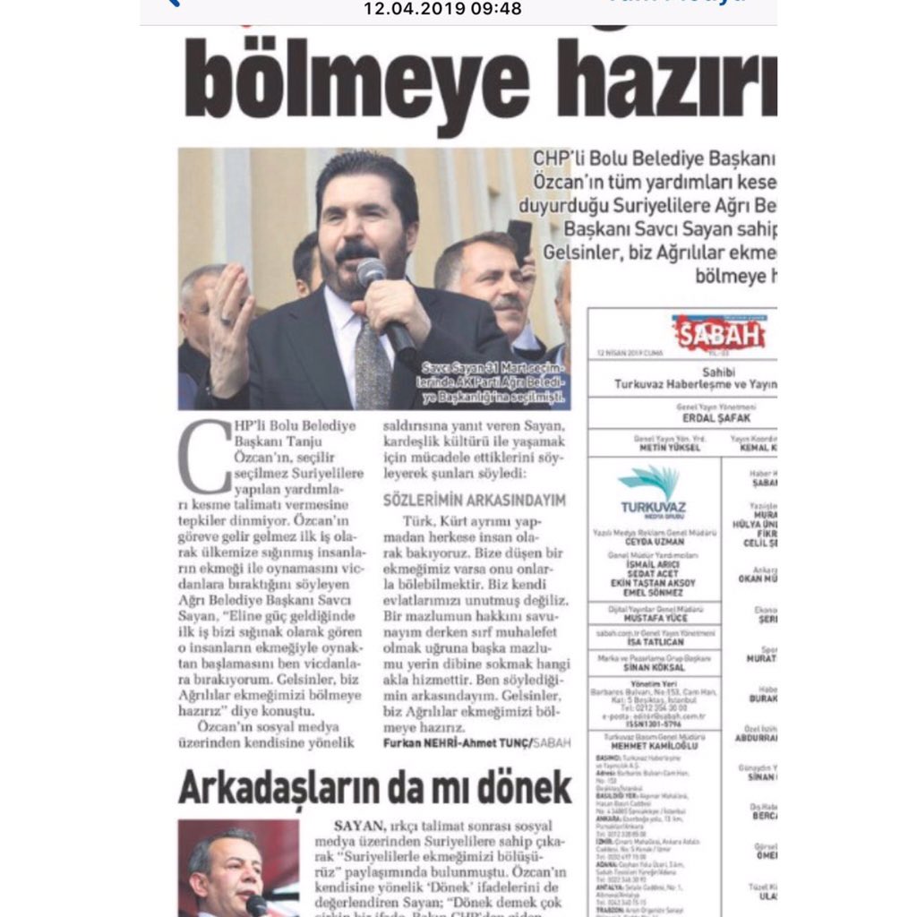 “Suriyelilerle ekmeğimizi bölüşmeye hazırız.”