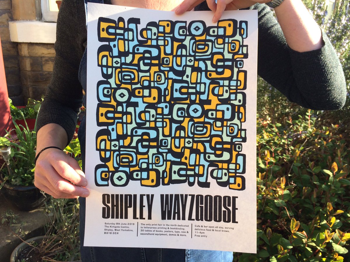 gridula's tweet photo. Shipley Wayzgoose 👉🏻 8th June @kirkgate_centre 30 tables from the finest in the land. Spread the word! #Letterpress https://t.co/47b2P3JpuT