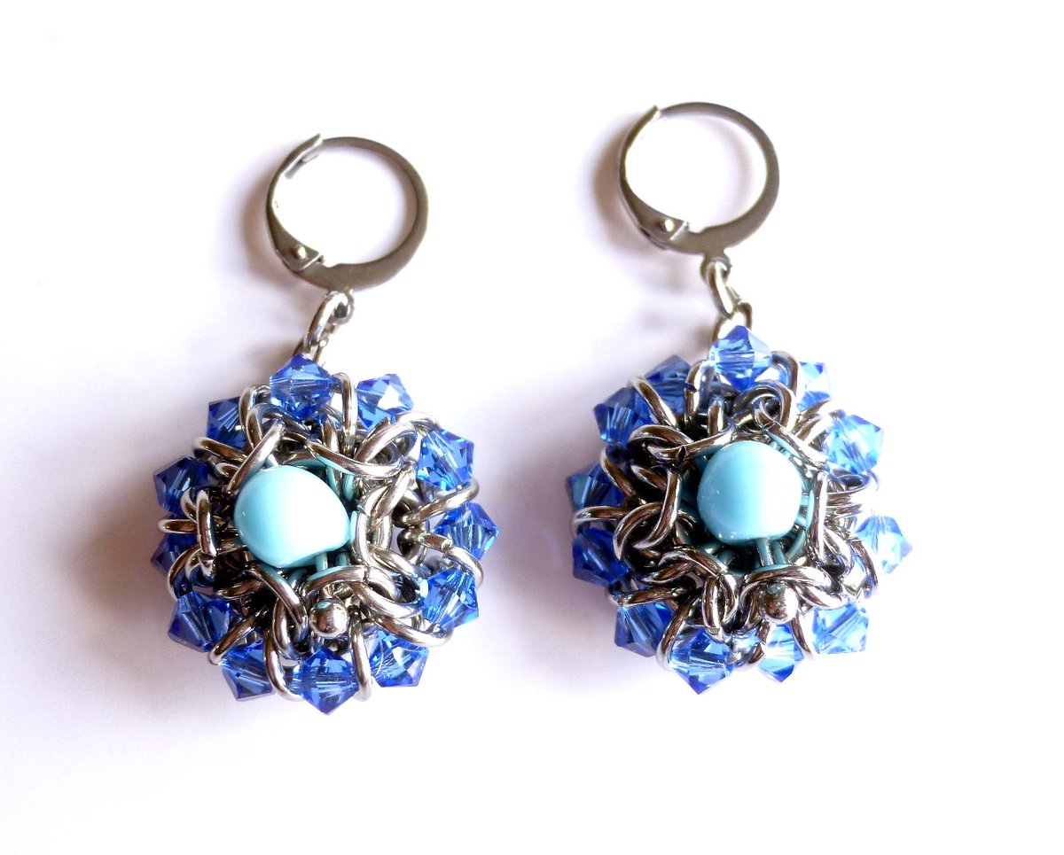 scarllara's tweet photo. Boucles d'oreilles faites main en acier inoxydable hypoallergénique, pierres fines et swarovski #earrings #summerearrings #hypoallergenicearrings #recbijoux #refractionsenchaines https://t.co/oPLla7ioET