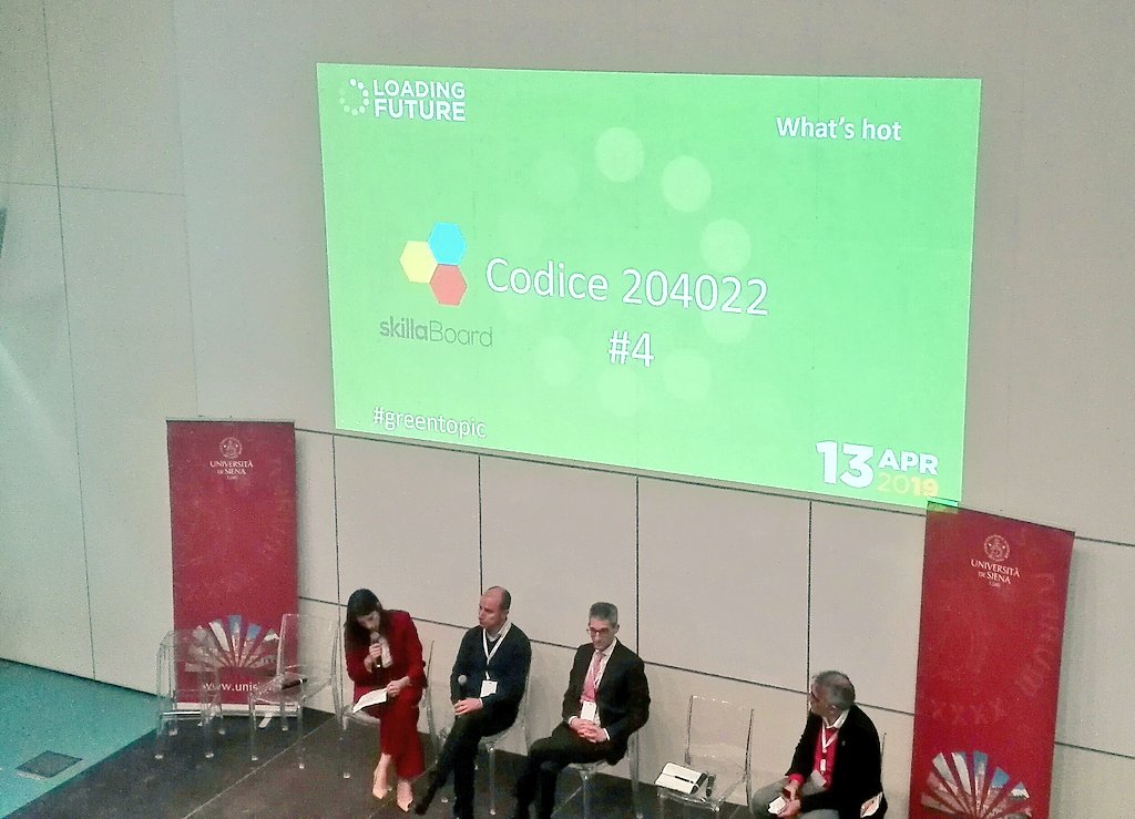 unisiena's tweet photo. #LOFU19 Loading Future 2019. L'economia circolare è la soluzione. Se ne discute nel #greentopic con GiovanniTeodorani Fabbri, Salvatore Bimonte  e Angelo Riccaboni. #economiacircolare https://t.co/TO2Ork09Ox