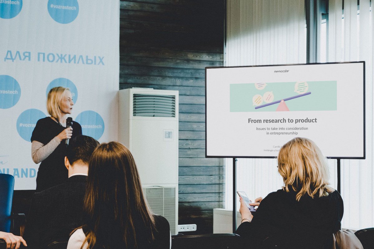 TeamMemocate's tweet image. Our own @cchlindho talked about her journey on turning a brilliant research into a functional product. It all started with curiosity and passion, and slowly transformed into what we call Memocate today.

#vozrastech #AgeingTech #hyvähoito
