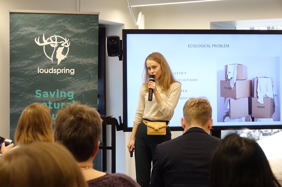 eaglefiltersg's tweet photo. Supply chain transparency, ‘middle men’ removed to bring consumers and producers together, and really stylish goods. @anna_lehtola from #loviacollection gave a great presentation last night at the Loudspring/@SparkClimateAct #impactevening #loudspring https://t.co/rowiukgSnF