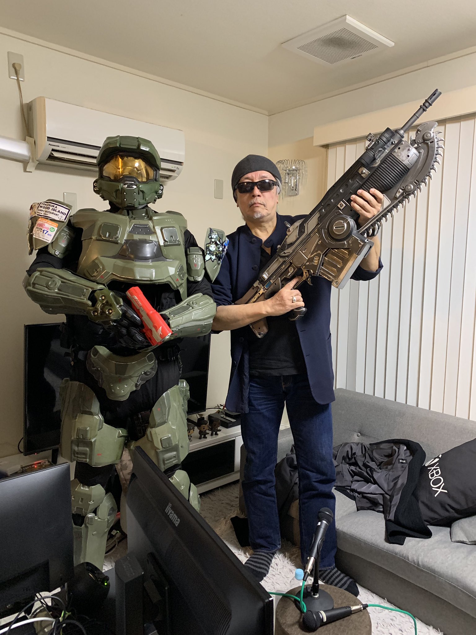 ハコイチバ Xboxファンサイト Podcast ハコイチバ小感謝祭 廣田行生 さんと松井ムネタツさんによるトークショー そしてギアーズ4アテレコ とても盛り上がりました アテレコ参加くださった皆さまありがとうございました 廣田さんのマーカスの第一声に会場