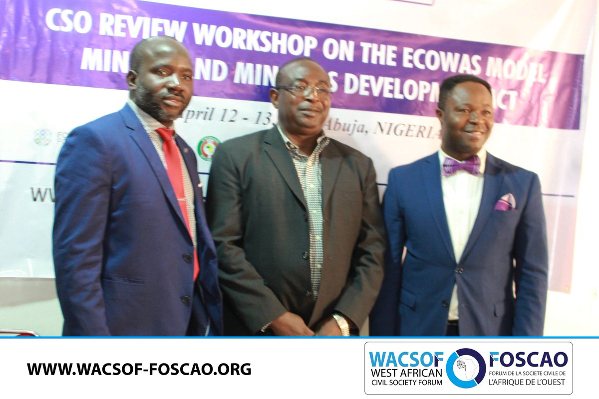 wacsof_foscao's tweet photo. CSO Review Workshop on the ECOWAS MODEL Mining and Minerals Development Act continues today in Abuja-Nigeria.
.
#wacsof #foscao #ecowas #cso #ngo #miningact #mining #development #westafrica ##workshop #review #emmmda https://t.co/TJSttdiL7l