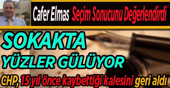SOKAKTA YÜZLER GÜLÜYOR CHP, 15 YIL ÖNCE KAYBETTİĞİ KALESİNİ GERİ ALDI
CAFER ELMAS, SEÇİM SONUCUNU DEĞERLENDİRDİ
yarin11.com/bilecik/sokakt…