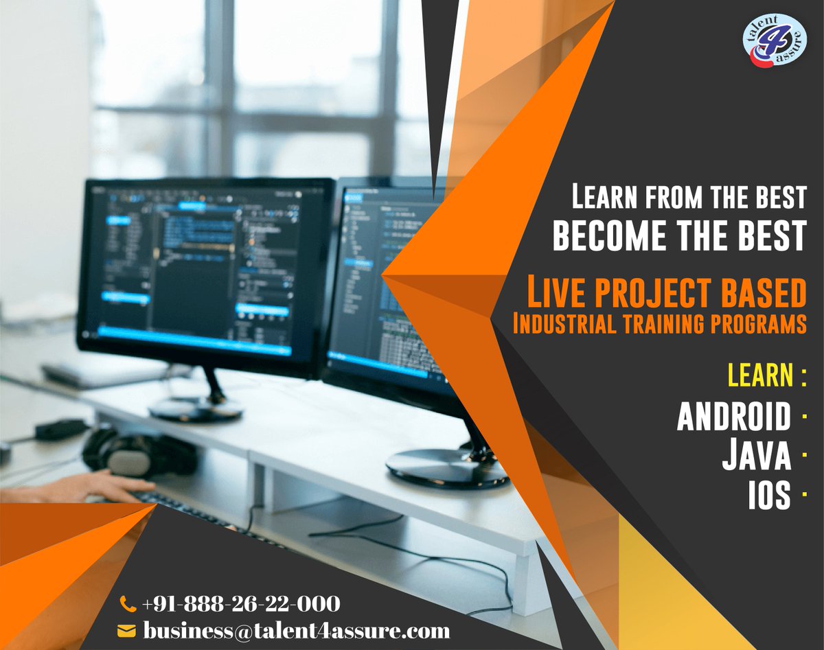 Talent4Assure's tweet image. Best IT professionals to learn from! 👈👈
Learn how the masters of IT work!! 👍👍
Hurry up limited seats available!✌️✌️
Call Us At- 8882622000📱📱
#JavaTraining #JavaTrainingInDelhi #BestJavaTraining #JavaTrainingProgramme #JavaTrainingWithPlacement  #Talent4Assure