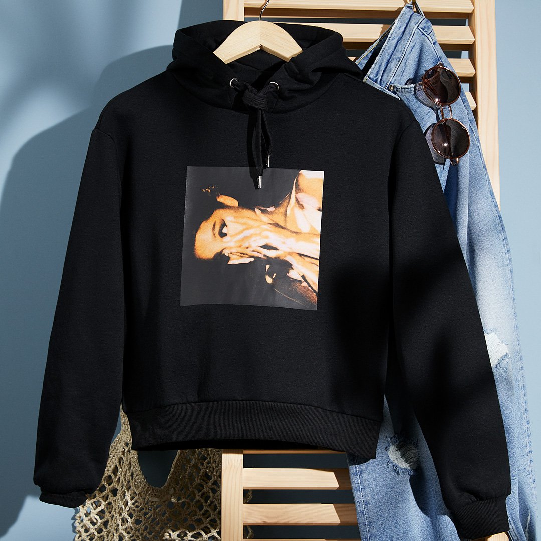 Sale > hm ariana grande hoodie > is stock