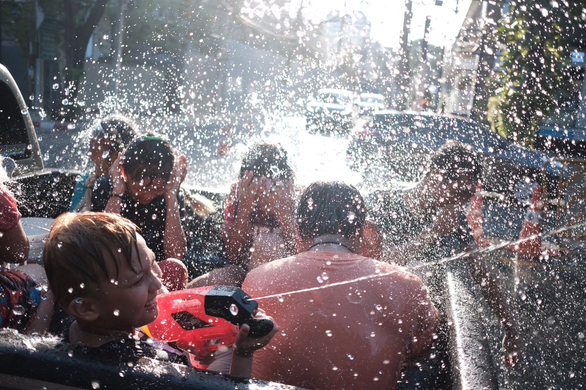 KaneCunico's tweet photo. Observing the #Songkran festival in #Bangkok https://t.co/WVb7zUf5SQ