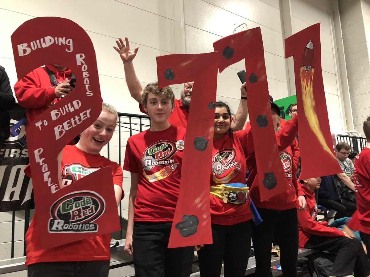 245, 2771, and 5641 are on to the Semi-finals on Dow Field!!! #omgrobots #msc