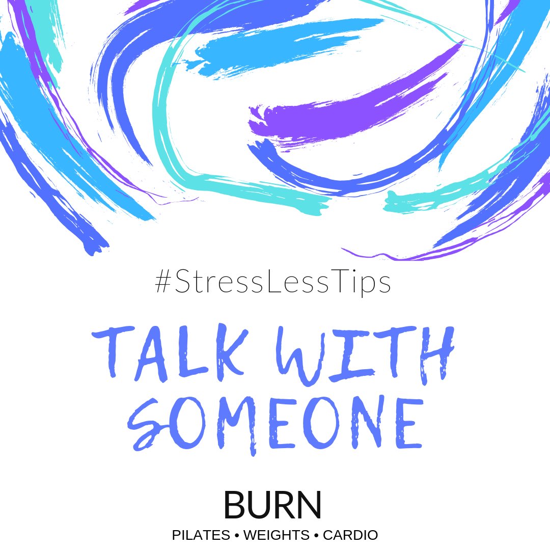 BurnPilatesSF's tweet photo. Talking can distract you from your stressful thoughts and can release the built-up tension by discussing it. 💯☎️
Remember, we got you! 💙 At BURN, we’re a family and we’ll be here to help punch, kick, and push those stressful issues away. 💥👊💥
#BurnSF #StressAwarenessMonth https://t.co/d921VyBhUy